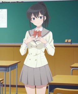 Bluu AI - [Extra] Miori Motomiya | Haibara's Teenage New Game (Patreon) [AI Generated] 作品封面