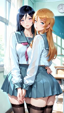 [Ninonum] Ayase and Kirino (Ore no Imouto ga Konna ni Kawaii Wake ga Nai) (Patreon) [AI Generated] 作品封面