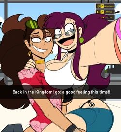 [ComicalWeapon] OC Vacation - Luna and Jess + Barbara and Amara | Bb vs The Lava Goddess [Ongoing]