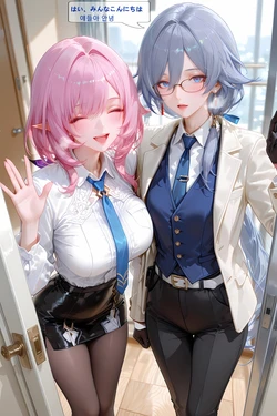 [神奇牛子]妖精小姐、ハイペリオンをジャックせり！-분홍색 요정 아가씨, 히페리온을 점령하다! [AI Generated]