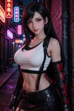 [SvirARTstudio] Tifa Lockhart Neon Light хХх [AI Generated]