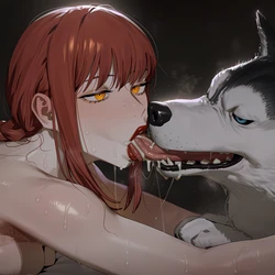 [Pixiv] Artlex (125743338) Makima x Dog [Ai Generated] 作品封面