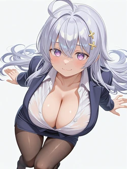 [pantyless/Kyonkanie] Hiyori Hiwamura - Yowayowa Sensei [AI Generated] 作品封面