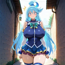 [Hypno Girls] Aqua Hypnotic Expressionless [AI Generated] 作品封面