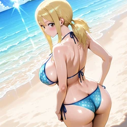 [Hypno Girls] Lucy Heartfilia Swimsuit Hypnotic Expressionless [AI Generated] 作品封面