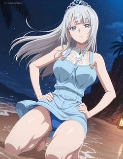 [18animegirls] (T2/T3/153p) Mylene Rapha Holfort (ミレーヌ・ラファ・ホルファート) | beach [AI Generated] 作品封面