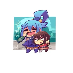 [PixZapix] AquaWhore and FutaMegumi (Konosuba) 作品封面