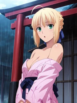 [ANIPAI] Saber - Fate Stay Night [Full Set + Extras] kimono [AI Generated] 作品封面