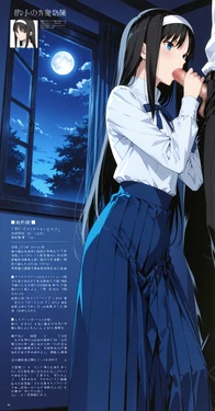 [yanai-hide] [VAMS] Akiha Tohno 遠野秋葉 月姫 [アニメ雑誌風] [AI Generated]