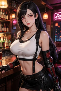 [SvirARTStudio] Tifa Lockhart Small Bar Set [AI Generated]