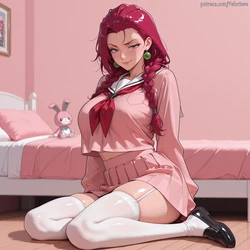 [Velurieve] Jessie - Pink Serafuku [AI Generated] 作品封面