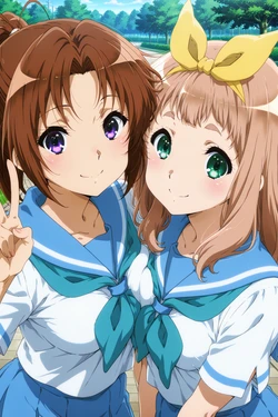(Thebardspirit) Yuuko Yoshikawa & Nagakawa Natsuki [AI Generated] 作品封面