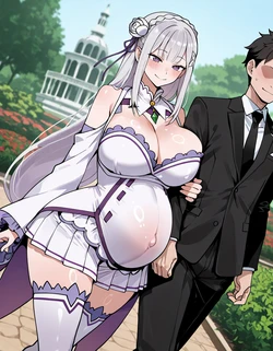 [GearingSage] Emilia NTR Part 3 pregnant (69p) (Patreon) [AI Generated] 作品封面