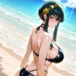 [Hypno Girls] Yor Forger Swimsuit (Patreon) (AI Generated) 作品封面