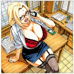 [Narugirls_ai] Office Saga - Tsunade (Naruto) (Patreon) [AI Generated] 作品封面