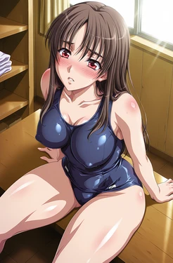 [Kotris] Tsubana in school swimsuit (REQUEST PART 2) 🖤🖤 [AI Generated]
