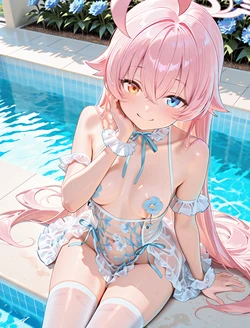 Swimsuit attentionas [AI Generated] 作品封面