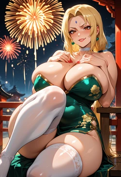 [Ral] Tsunade Qipao (02-15-26) [AI Generated] 作品封面