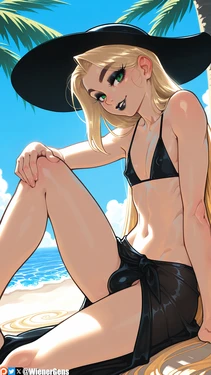 [WienerGens] Alexis finds a shady spot under the sun [AI Generated] 作品封面