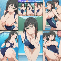 [wapai] Yae Amagami (Swimsuit) 甘神 夜重 [AI Generated] 作品封面