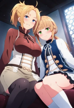 [Corudozera] [130pics] Zenith Greyrat x Norn Greyrat (ゼニス・グレイラットxノルン・グレイラット) / Mushoku Tensei: Jobless Reincarnation (無職転生 ～異世界行ったら本気だす～) (Patreon) [AI Generated] 作品封面