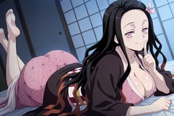 [Enaki] Nezuko Kamado extra - Demon Slayer (148p) (Patreon) [AI Generated]