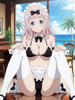 [Kurohime] 藤原千花（メイドビキニ）[AI Generated] 作品封面