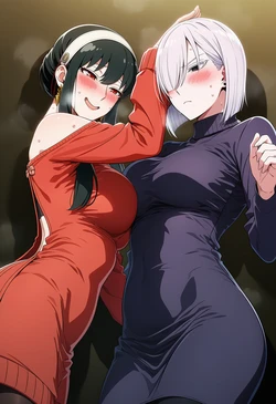 [Emi AItelier] Yor Forger x Fiona Frost - Spy X Family 2nd (Patreon) (AI Generated)