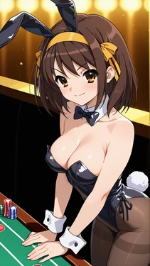 [AIAnArt] Suzumiya Haruhi (Bunny Girl) [AI Generated] 作品封面