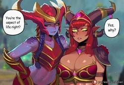 [Tillian]  Shyvana (League of Legends) x Alexstrasza (World of Warcraft) [AI GENERATED]