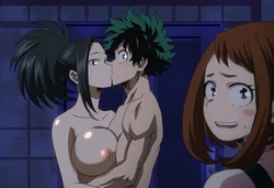 [Sticky] (51p) BNHA - Momo x Deku Caught By Uraraka [AI Generated] 作品封面