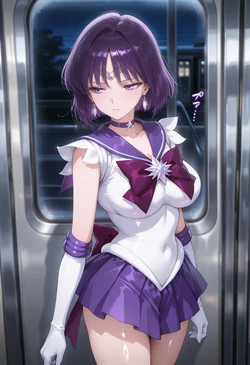 [ぱられるの世界] Sailor Saturn - Train Play (Patreon) (AI Generated)