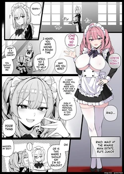 [りゆさ] 坊ちゃまに陰口を聞かれてお仕置きされる生意気な後輩メイドさん②