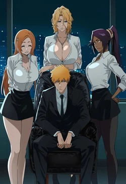 [Sticky] bleach ichigo x girls [AI Generated]