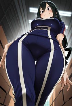 [Revi AI Art] Heroic pursuits Asui Tsuyu - Boku No Hero Academia [AI Generated]