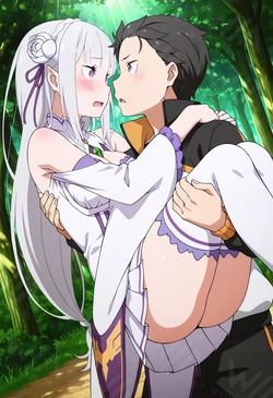 Emilia | Re:Zero – Starting Life in Another World [WaifuArchitect] [AI Generated] 作品封面