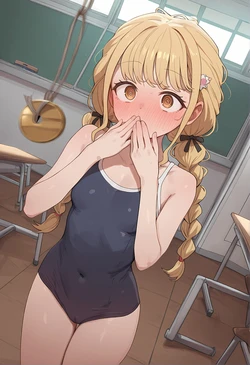 [Chisato] 教室で藤田琴音を催眠する [AI Generated]