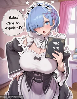 [xDomiKami] Rem - My GF Cucked Me For My Birthday (93pg) (Patreon) [AI Generated]