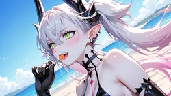 [AI Generated] 水着ワイドサイズ