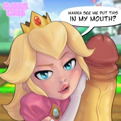 [CuddleCore] Princess Peach swallowing a monster Cock (Super Mario Brothers)