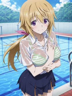 [Kurohime] シャルロット・デュノア（プール・白シャツ）[AI Generated] 作品封面