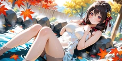 [AI Generated] 温泉ゆんゆん