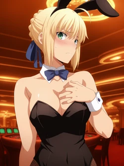 [ANIPAI] Saber Bunny Girl - Fate Stay Night [Extras] [AI Generated] 作品封面