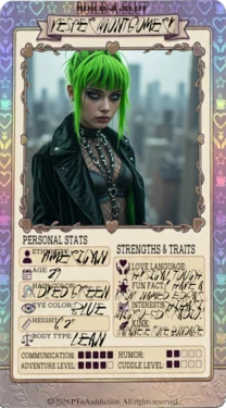 Build-A-Slut, Bio and trading cards (Ongoing) [AI Generated] 作品封面