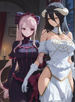 [Rametaki] 2026-01-02 Albedo x Shalltear (Patreon) [AI generated] 作品封面