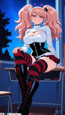 [WienerGens] Junko Enoshima learns about anal sex! (Danganronpa) [AI Generated]