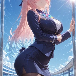 [NaughtyCutiess] - #216 - Fly with Stewardess Ichinose Honami! (132 images) 🧳 (Patreon) [AI Generated]