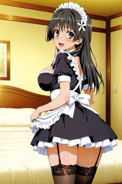 [minakaze] Ruiko Saten - Maid (Toaru Kagaku no Railgun) [AI Generated] 作品封面