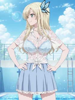 [Kurohime] 柏崎星奈（プール・白シャツ）[AI Generated] 作品封面