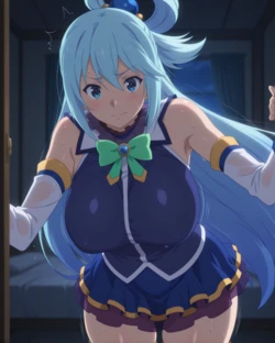 [Primer_ai] [REQUEST] Aqua - Kono Subarashii Sekai ni Shukufuku wo! 💙 (Patreon) [AI Generated] 作品封面